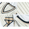 Christof - Men's Chunky V-Neck Sleeveless Knit Sweater