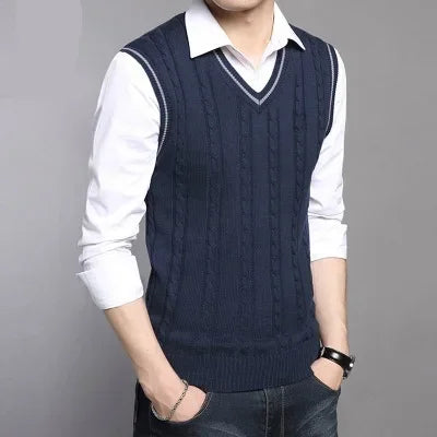 Max – Mens Sweater Vest - Stylish Knit | V Neck Design 2