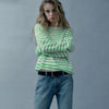 Mia – Crew Neck Women’s Casual Striped Sweater | Fashion 4