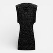FJØRNA women's slim fit sequin mini dress, elegant cocktail dress with shimmering sequins, perfect for evening events.