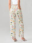 Women’s denim jeans by FJØRNA, stylish pants with classic blue denim, featuring a relaxed fit and five-pocket design.