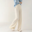 FJØRNA women's merino wool joggers with wide-leg design, soft and cozy pants for comfortable casual wear.