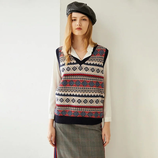 Clara – Sweater Vest Women - Elegant/Chic | Knitted Vest 1