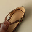 FJØRNA Italian leather women’s sandals with adjustable straps, showcasing stylish open-toe footwear for warm weather.