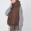 Luxury Winter Scarf Solid Color