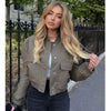 Ava – Bomber Jacket Women - Stylish Vintage | Short Coat 3