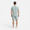 Men's lightweight summer shirt and shorts set by FJØRNA, casual co-ord in breathable fabric perfect for warm weather.