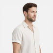 Men's lightweight summer shirt and shorts set by FJØRNA, featuring a casual, breathable design perfect for warm weather.