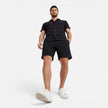 FJØRNA men's lightweight summer shirt and shorts set, casual co-ord outfit with breathable fabric and relaxed fit.