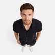 Men's lightweight summer shirt and shorts set by FJØRNA, casual co-ord with breathable fabric and relaxed fit.