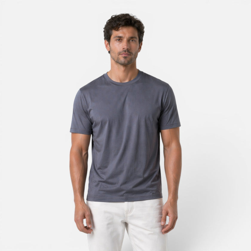 Men's FJØRNA Ice Silk T-Shirt, lightweight cooling men's shirt with silk touch fabric in a sleek, comfortable fit.