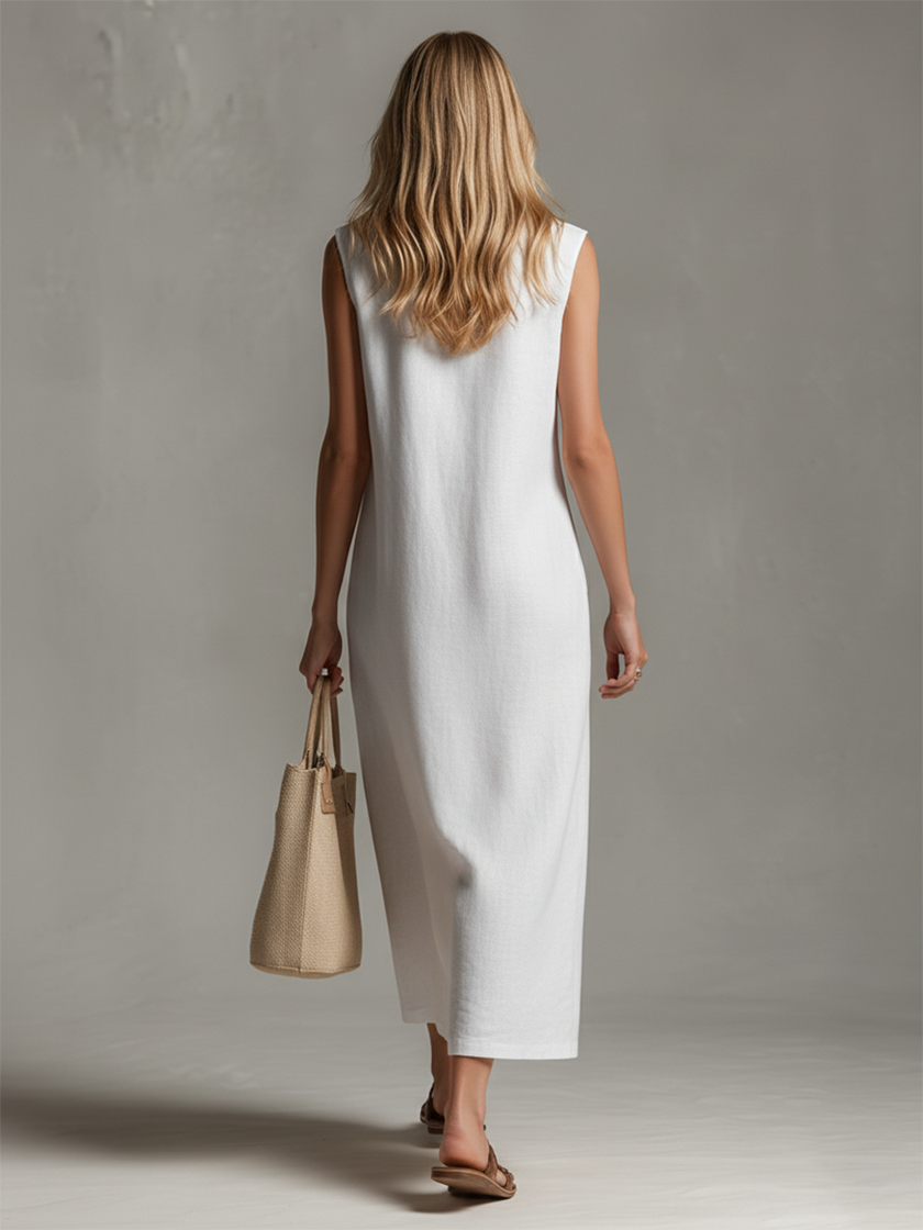 Sleeveless Midi Dress | Casual Dress
