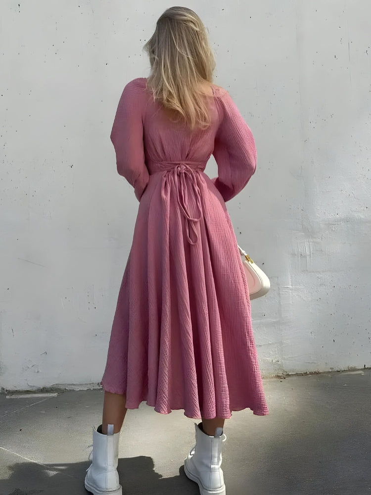 Slit Women's Midi Dress - Day to Night Style