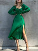 Slit Women's Midi Dress - Day to Night Style