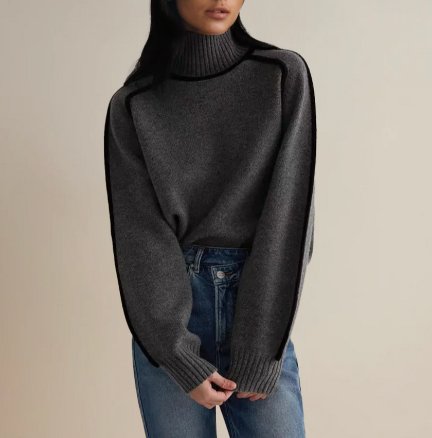 Elegant Knit Turtleneck Sweater - 19