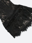 FJØRNA strapless lace mini dress for women, featuring a stylish design suitable for party and day wear, shown on a model.