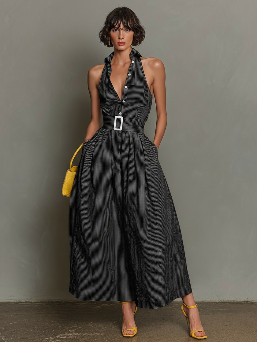 Striped Maxi Dress For Women