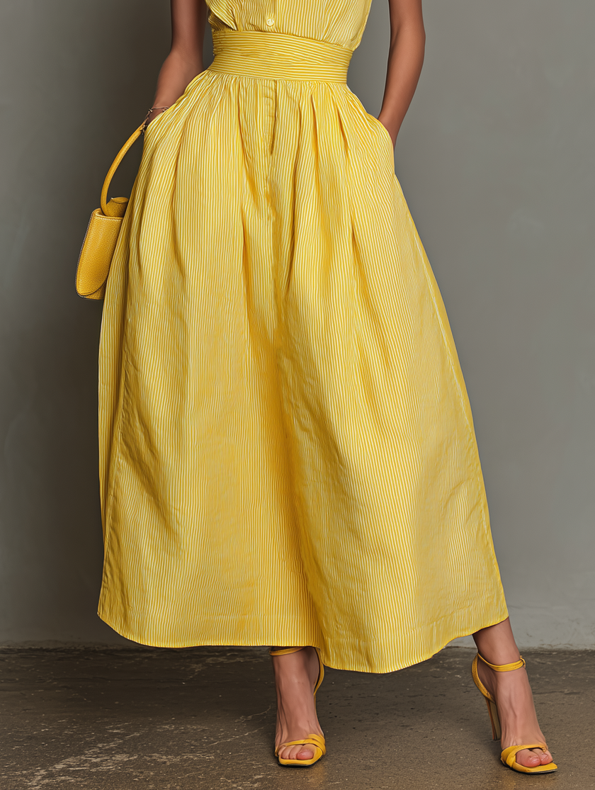 Striped Maxi Dress For Women