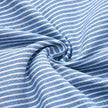 FJØRNA women's striped midi dress with button details and side pockets, stylish and comfortable for everyday wear.