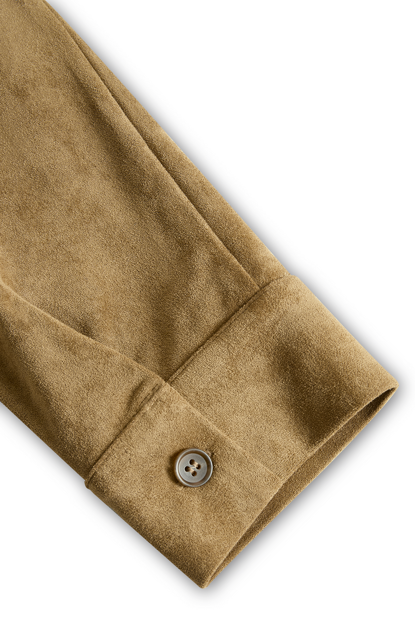 Suede Long Sleeve Midi Dress For Women