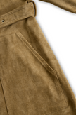 Suede Long Sleeve Midi Dress For Women