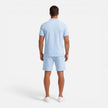 Men's slim fit summer polo shirt and shorts set by FJØRNA, casual men's outfit perfect for warm weather.
