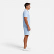 Men's slim fit polo shirt and shorts set by FJØRNA, perfect for summer casual wear, featuring a stylish and comfortable design.