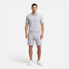 Men's slim fit polo shirt and shorts summer set by FJØRNA, casual men's outfit with a comfortable, stylish look.