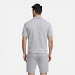 Men's summer matching set by FJØRNA with zip shirt and drawstring shorts, slim fit, lightweight and casual for warm weather.