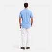 Men's lightweight summer short sleeve shirt by FJØRNA, breathable fabric ideal for warm weather.