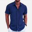 Men's lightweight summer short sleeve shirt by FJØRNA, breathable and cooling fabric perfect for warm weather.