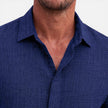 Men's lightweight summer breathable short sleeve shirt by FJØRNA, shown in a cool, stylish summer shirt design.