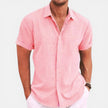 FJØRNA men's lightweight summer short sleeve shirt with breathable fabric, ideal for warm weather and casual wear.