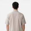 Men's lightweight Tencel short sleeve shirt by FJØRNA, designed for summer comfort and a relaxed fit.