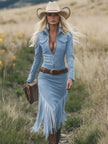 Tassel Midi Dress | Casual Dress