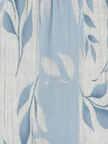 FJØRNA women's sleeveless summer midi dress with blue leaf print, perfect for warm weather and casual outings.