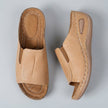 FJØRNA women's orthopedic wedge open-toe slide sandals with side detailing and supportive soles, designed for comfort and style.