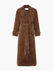 Elegant Suede Trench Coat - 1