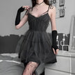FJØRNA tulle women's mini dress featuring a stylish, lightweight design suitable for party and day wear.