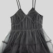 FJØRNA women's tulle mini dress featuring a stylish, lightweight design suitable for party and daytime occasions.