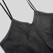 FJØRNA women's tulle mini dress featuring a stylish party and day style design, shown in a black, semi-sheer fabric with delicate detailing.