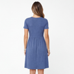 FJØRNA women's cotton summer dress with V-neck, casual fit, comfortable fabric, perfect for warm weather, shown in twist style.