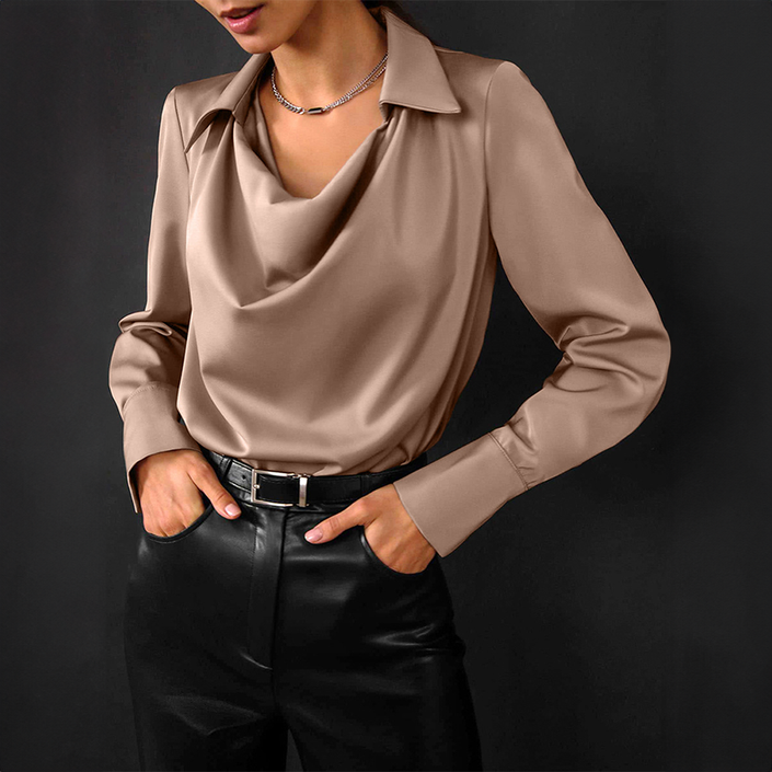 Catarina - Elegant Satin Blouse for Women