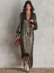 V-Neck Maxi Dress | Cocktail Dress
