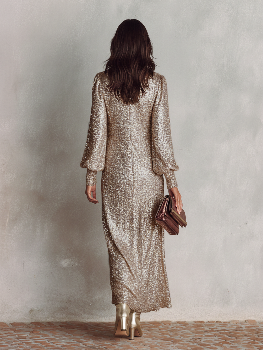 V-Neck Maxi Dress | Cocktail Dress