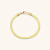 Clara | Elegant 14K Gold Herringbone Chain Bracelet