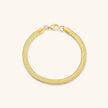 Clara | Elegant 14K Gold Herringbone Chain Bracelet
