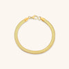 Clara | Elegant 14K Gold Herringbone Chain Bracelet