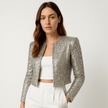Women’s Sequin Evening Jacket | Short Style