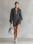 White Knit Mini Dress For Women